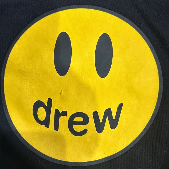 DREW Skate House Black Mascot Hoodie Sweatshirt Size Large Cotton EUC - Picture 3 of 9